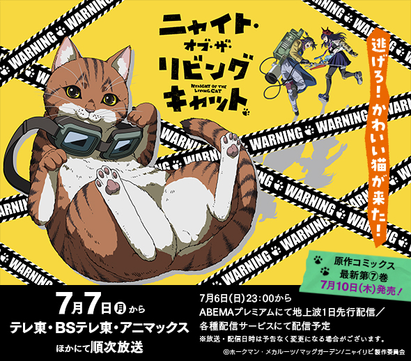 「ニャイト・オブ・ザ・リビングキャット」2025年7月7日より放送開始！